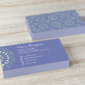 Custom Modern Eenvoudig Chique Paarse Groen Stijlv Visitekaartje