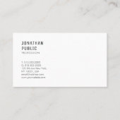Custom Modern Eenvoudige Professionele Sjabloon Tr Visitekaartje (Achterkant)