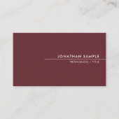 Custom Modern Eenvoudige Sjabloon Elegante Kleuren Visitekaartje (Voorkant)