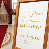 Custom Modern Elegant Goud Script Bruiloft Welkom Acryl Bord