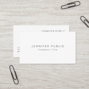 Custom Modern Elegant Minimal Design Sjabloon Scha Visitekaartje