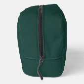 Custom Modern Elegant Monogram en Naam Donker Groe Toilettasje (Rechts)