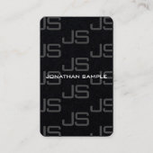 Custom Modern Elegant Monogram Luxury Sjabloon Visitekaartje (Voorkant)