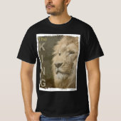 Custom Modern Elegant Pop Art Lion Gezicht Mannen  T-shirt (Voorkant)