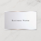 Custom Modern Elegant Professional Template Silver Visitekaartje (Voorkant)