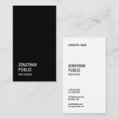 Custom Modern Elegant Professionele Sjabloon Slank Visitekaartje (Voorkant / Achterkant)