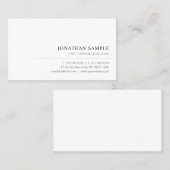 Custom Modern Elegant Simple Professional Template Visitekaartje (Voorkant / Achterkant)