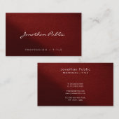 Custom Modern Elegant Simple Typography Script Visitekaartje (Voorkant / Achterkant)