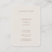 Custom Modern Elegant Trend Kleuren Luxe Sjabloon Visitekaartje (Achterkant)