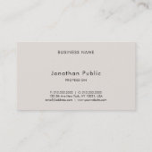 Custom Modern Elegant Typography Minimalist Visitekaartje (Achterkant)