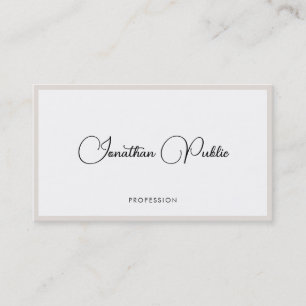 Custom Modern Elegant Typography Minimalist Visitekaartje