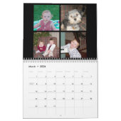 Custom Modern Family 48 Fotocollage - zwart Kalender (Mar 2026)