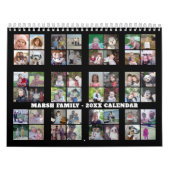 Custom Modern Family 48 Fotocollage - zwart Kalender (Hoes)