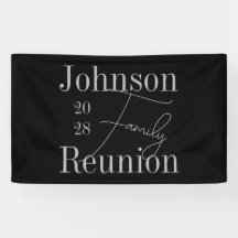 Custom Modern Family Reunion Black Silver Grey