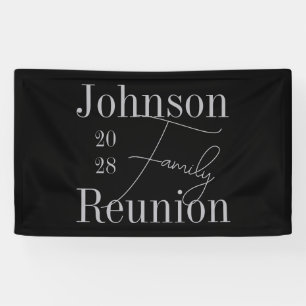 Custom Modern Family Reunion Black Silver Grey Spandoek