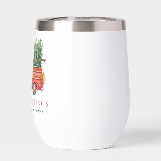 Custom Modern Firefighter Christmas Fire Truck  (Achterkant)