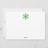 Custom Modern Fun Christmas Holiday Card Feestdagenkaart (Achterkant)