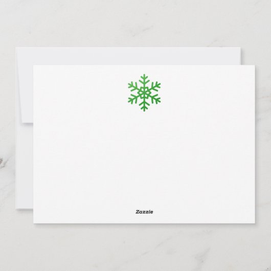 Custom Modern Fun Christmas Holiday Card Feestdagenkaart (Achterkant)