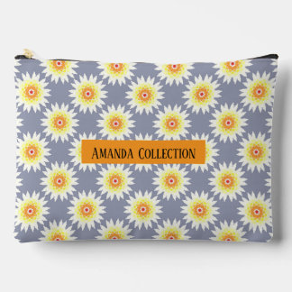 Custom modern girly floral bright purple chic etui