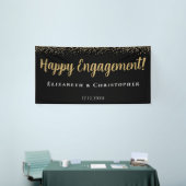 Custom Modern Goud Verloving Spandoek (Beurs)