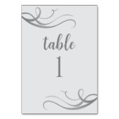 Custom Modern Grey 25th Wedding Jubileum Party Kaart (Achterkant)