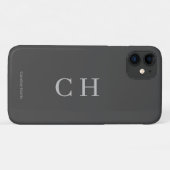 Custom Modern Grijs Case-Mate iPhone Case (Achterkant (horizontaal))