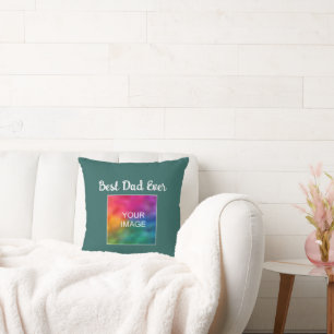 Custom Modern Hand Script Sjabloon Beste Papa Ooit Kussen