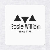 Custom Modern Iron op Kledinglabel Labels (Design 1)