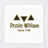 Custom Modern Iron op Kledinglabel Labels (Design 2)