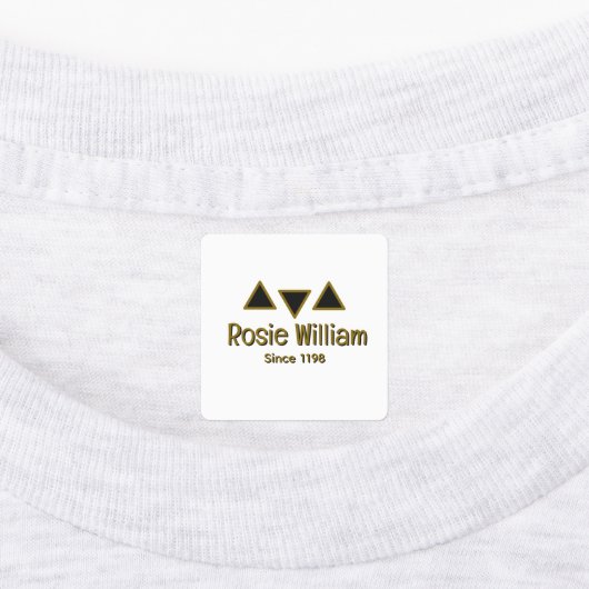 Custom Modern Iron op Kledinglabel Labels (Aangebracht)