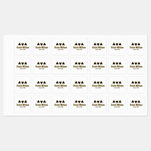 Custom Modern Iron op Kledinglabel Labels (Vel)