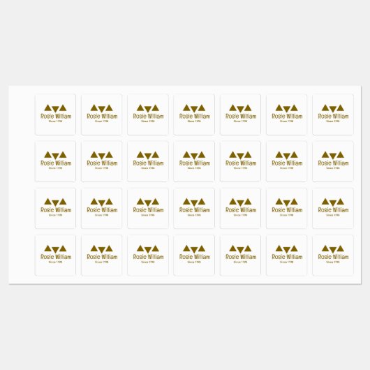 Custom Modern Iron op Kledinglabel Labels (Vel)