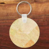 Custom Modern Just for You Moderne Champagne Sleutelhanger (Achterkant)