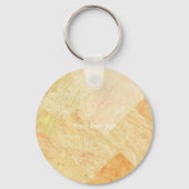 Custom Modern Just for You Moderne Champagne Sleutelhanger (Achterkant)