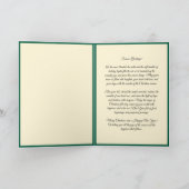 Custom Modern Kerstboom Vakantie Groeten Kaart (Binnen)