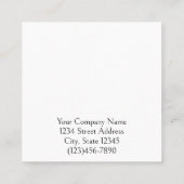 Custom Modern Kleurrijke Bloemen Kleine Oorbel Kaa Afsprakenkaartje (Achterkant)