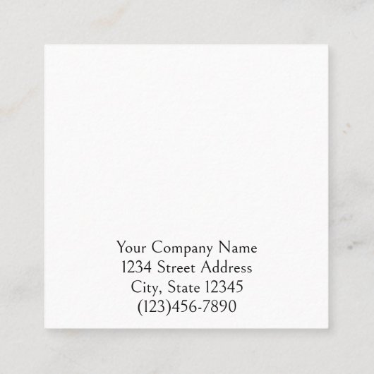 Custom Modern Kleurrijke Bloemen Kleine Oorbel Kaa Afsprakenkaartje (Achterkant)