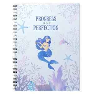 Custom modern leuke zeemeermin Notitieboek