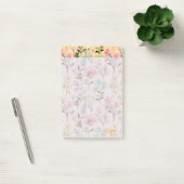Custom Modern lieve mooie waterverf bloemen Post-it® Notes (Kantoor)