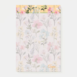 Custom Modern lieve mooie waterverf bloemen Post-it® Notes