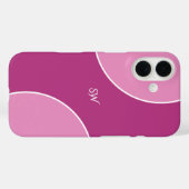 Custom Modern Magenta Pink Minimalist Case-Mate iPhone Case (Achterkant (horizontaal))