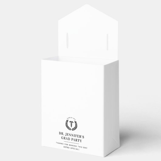 Custom Modern Medical School Afstuderen Bedankdoosjes (Geopend)