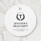 Custom Modern Medical School Afstuderen Bedankjes Labels (Voorkant)