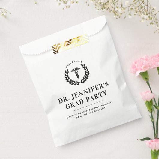 Custom Modern Medical School Afstuderen Bedankzakje (Gezegeld)