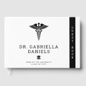 Custom Modern Medical School Doctor Graduation Gastenboek (Voorkant)