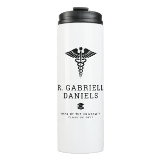 Custom Modern Medical School Doctor Graduation Thermosbeker
