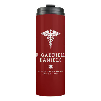 Custom Modern Medical School Doctor Graduation Thermosbeker