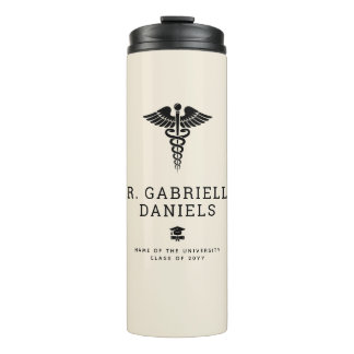 Custom Modern Medical School Doctor Graduation Thermosbeker