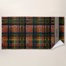 CUSTOM Modern Midcentury Madras Strandlaken