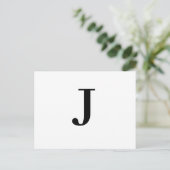 Custom Modern Minimalist Alphabet Design Briefkaart (Staand voorkant)